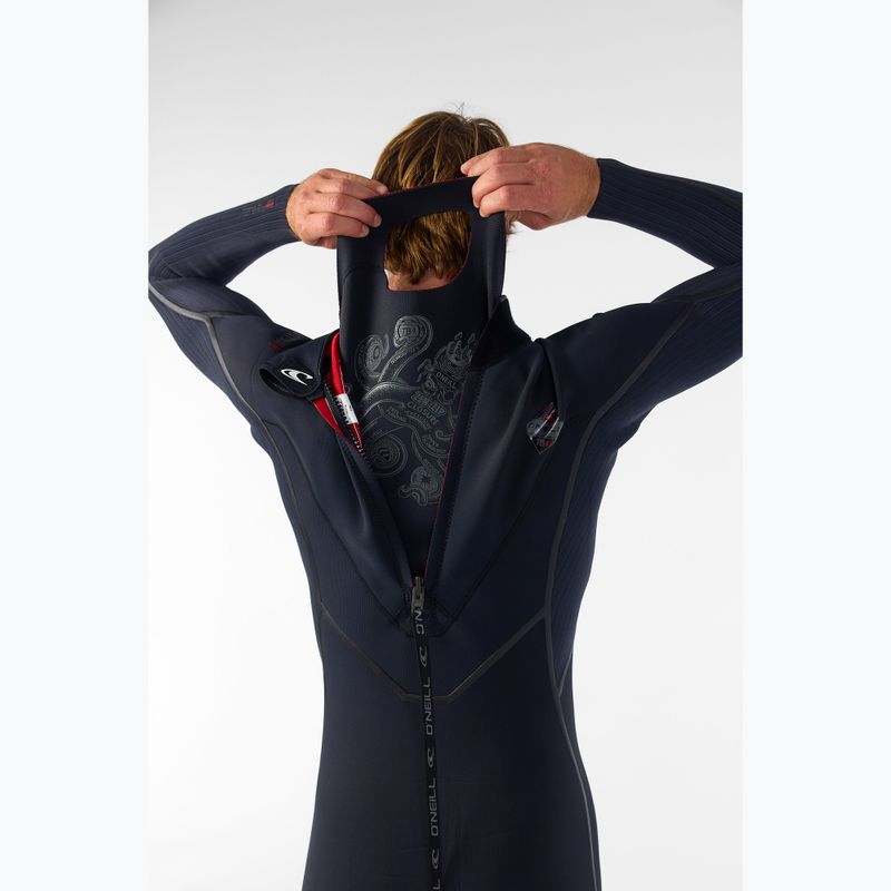 Férfi úszóruha O'Neill Hyperfreak Fire 4/3+ mm Back Zip Full black/black 9