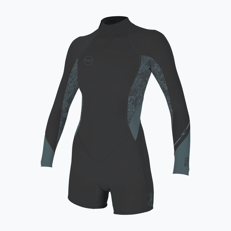 Női neoprén ruha úszáshoz O'Neill Bahia 2/1 mm Back Zip Spring tempered steel/shaded island sky