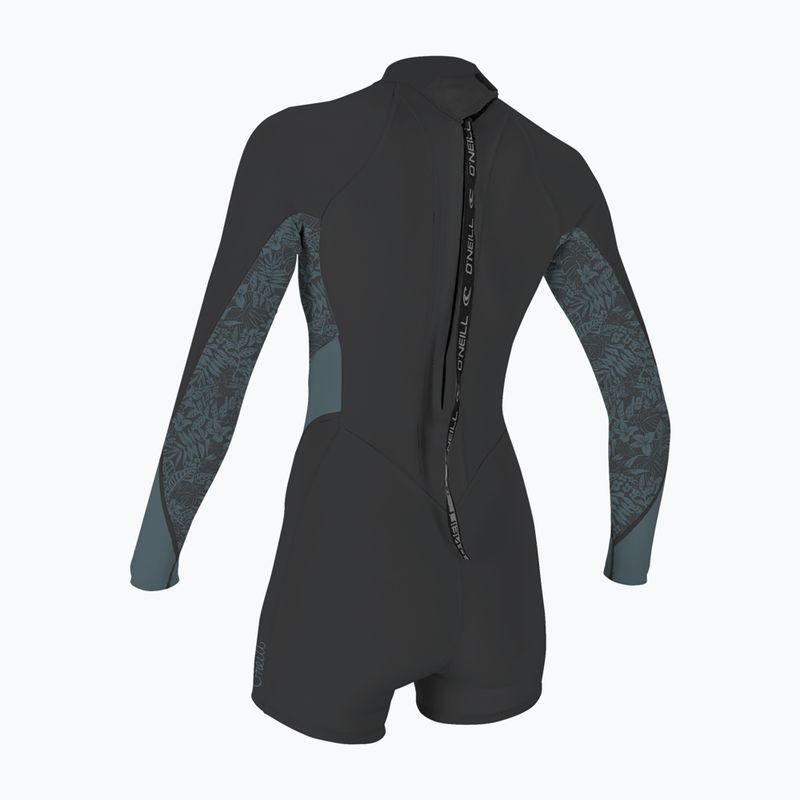 Női neoprén ruha úszáshoz O'Neill Bahia 2/1 mm Back Zip Spring tempered steel/shaded island sky 2