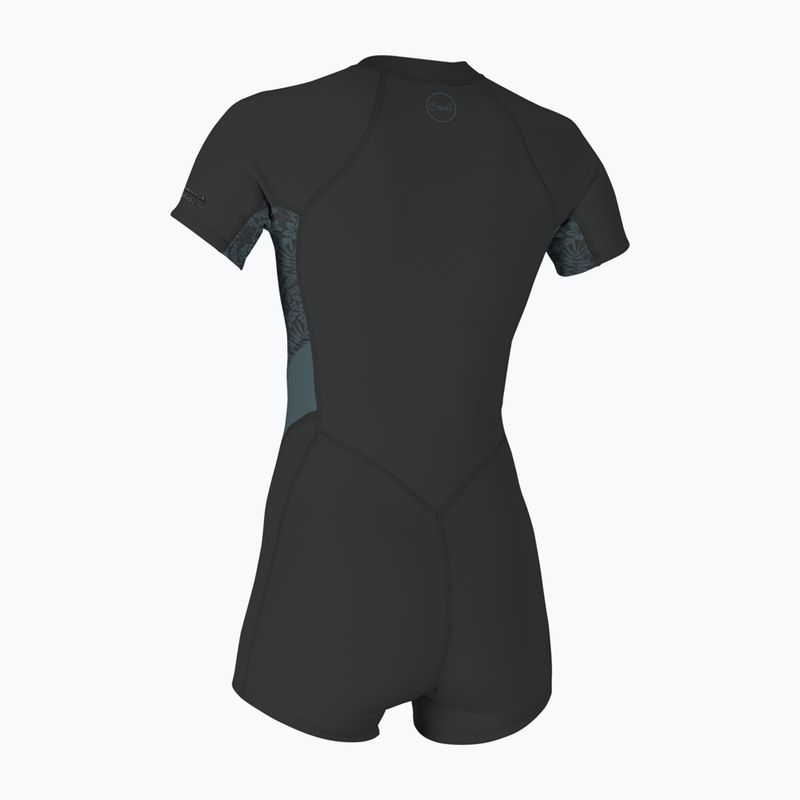 Női neoprén ruha úszáshoz O'Neill Bahia 2/1 mm Front Zip Spring tempered steel/shaded island sky 2