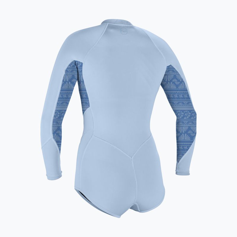 Női neoprén ruha úszáshoz O'Neill Bahia 2/1 mm Front Zip Short Spring chambray blue/surf abstract 2