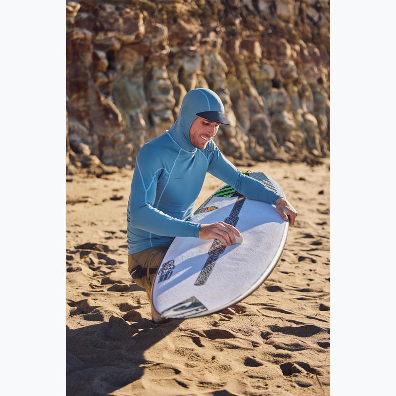 Férfi úszó hosszú ujjú felső O'Neill Hyperfreak Skins Rash Guard Hooded blue fusion/blue fusion 3