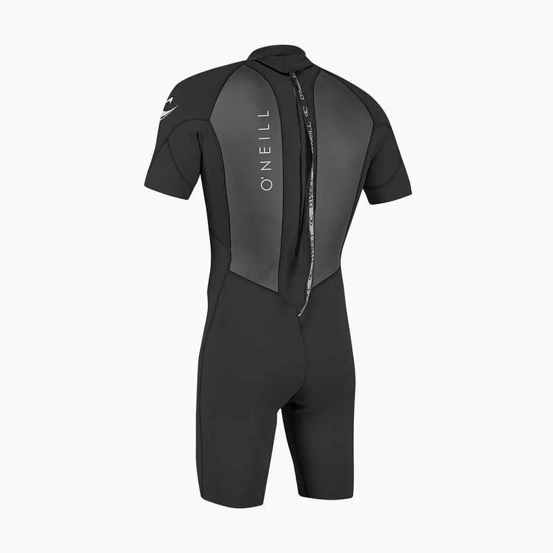 Férfi úszóruha O'Neill Reactor-2 2mm Back Zip SS Spring HJ5 black/black 2