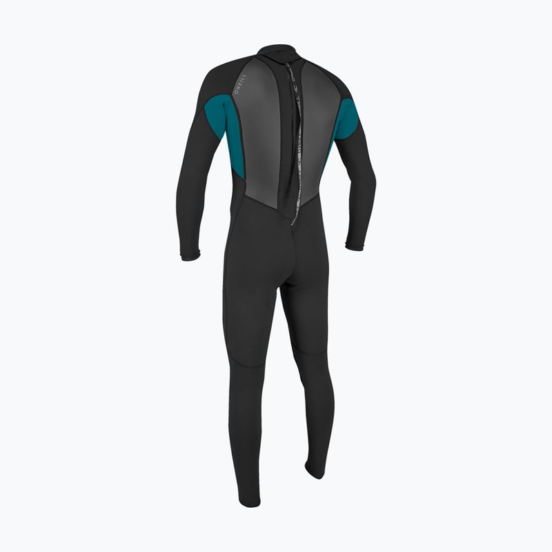 Férfi úszóruha O'Neill Reactor-2 3/2 Back Zip Full HJ5 black/tide pool 2