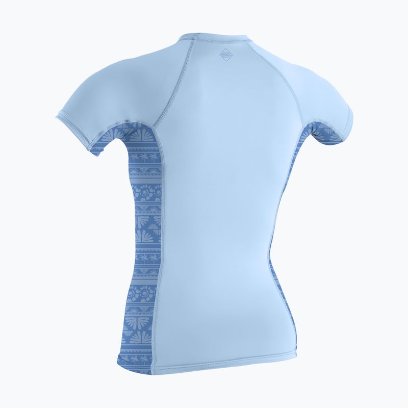 Női úszó póló O'Neill Hyperfreak Skins Rash Guard chambray blue/surf abstract 2