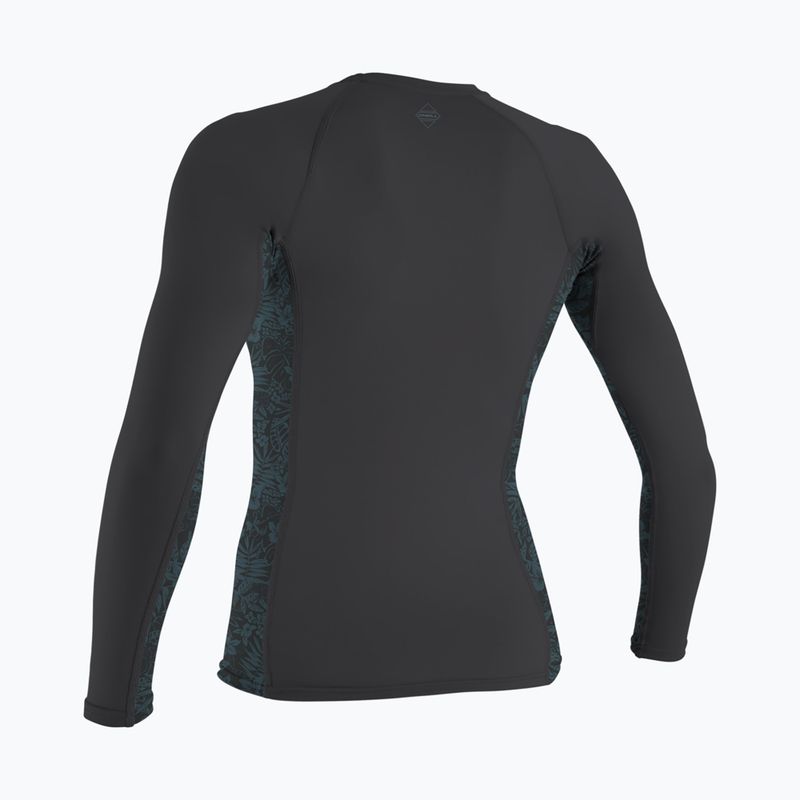 Hosszú ujjú úszófelső O'Neill Hyperfreak Skins Rash Guard tempered steel/shaded island sky 2