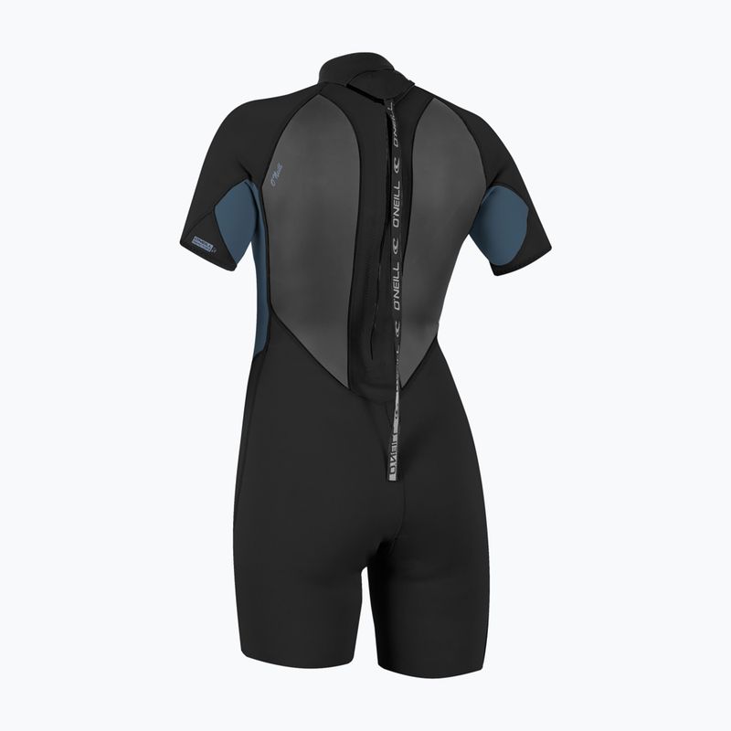 Női úszóruha O'Neill Reactor-2 2mm Back Zip SS Spring IS7 black/copen blue 2