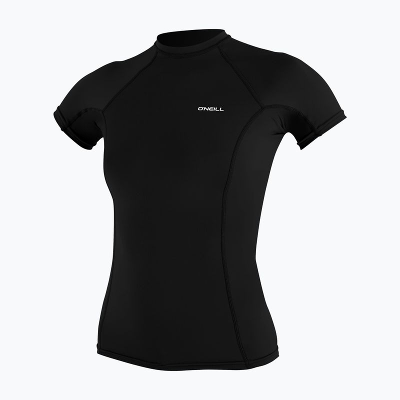 Női úszó póló O'Neill Basic Skins Rash Guard SS black