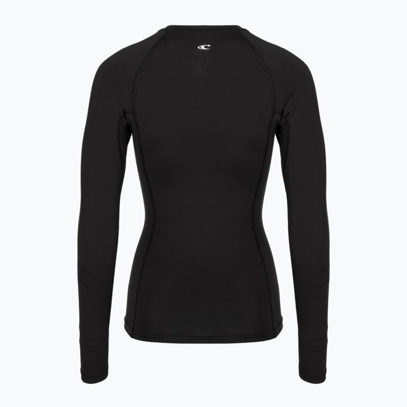Női hosszú ujjú úszó felső O'Neill Basic Skins Rash Guard LS black 2