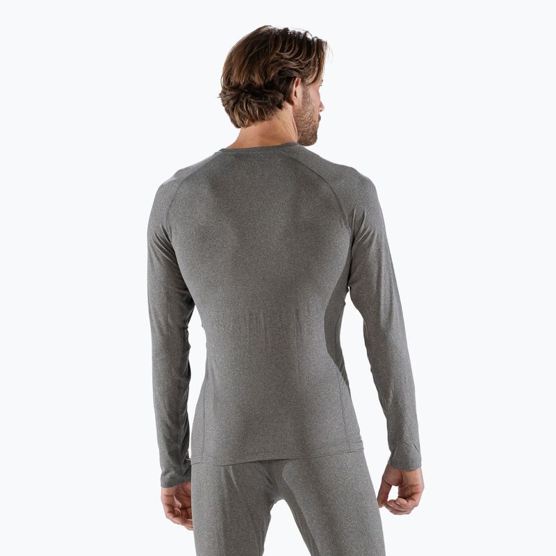 Férfi Surfanic Bodyfit Crewneck thermo hosszú ujjú, szén színű 3