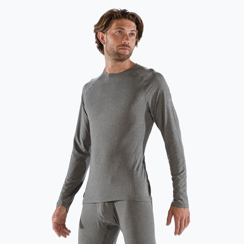 Férfi Surfanic Bodyfit Crewneck thermo hosszú ujjú, szén színű 4