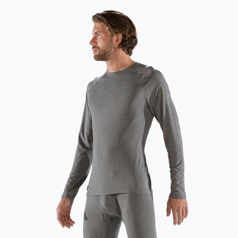 Férfi Surfanic Bodyfit Crewneck thermo hosszú ujjú, szén színű 5