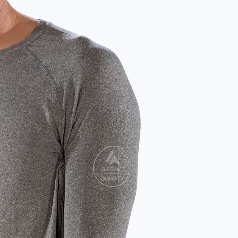 Férfi Surfanic Bodyfit Crewneck thermo hosszú ujjú, szén színű 9