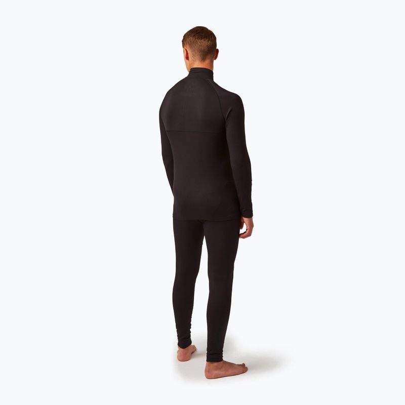 Férfi Surfanic Bodyfit Zip Neck thermo pulóver fekete 3