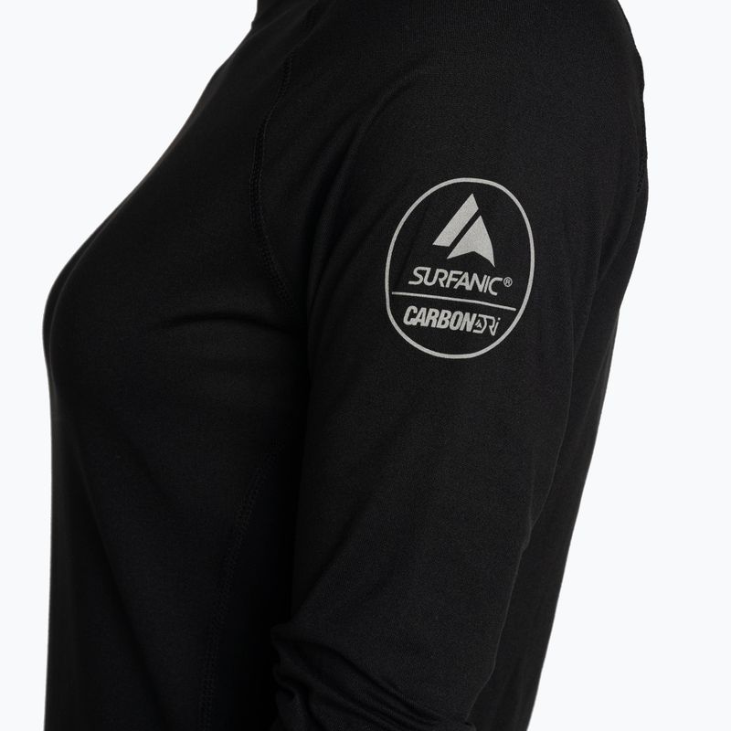 Női termoaktív pulóver Surfanic Cozy Crewneck fekete 7