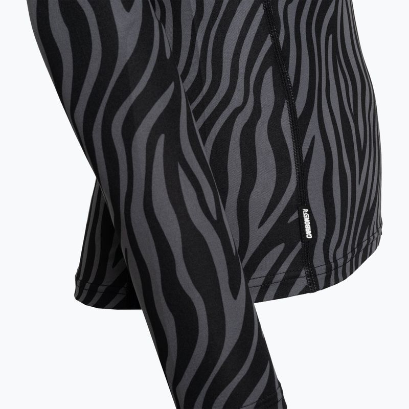 Női termoaktív felső Surfanic Cozy Limited Edition Crew Neck black zebra 6