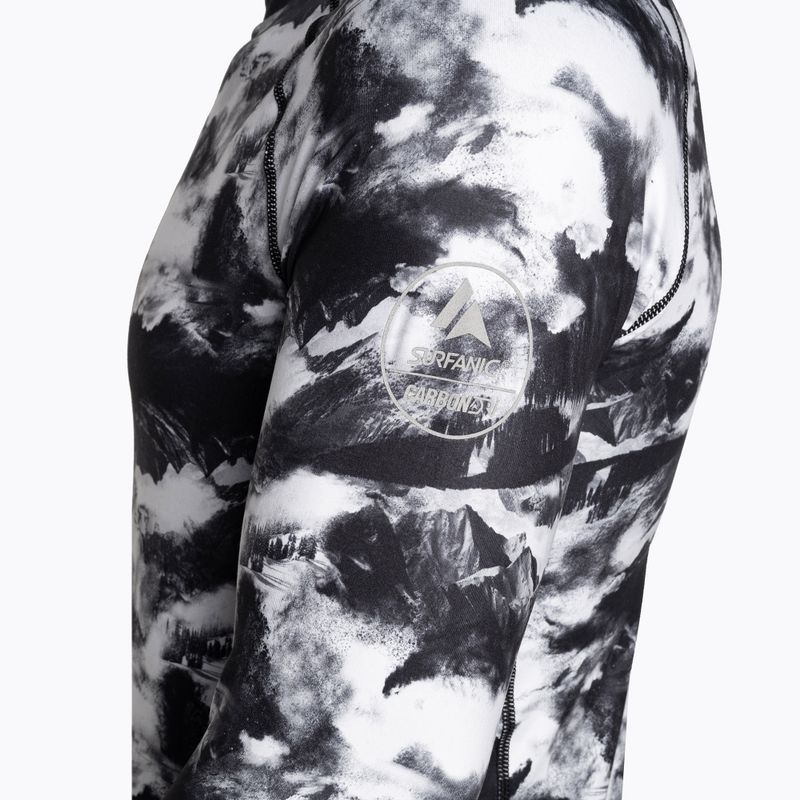 Férfi termoaktív felső Surfanic Bodyfit Limited Edition Crew Neck white out print 6