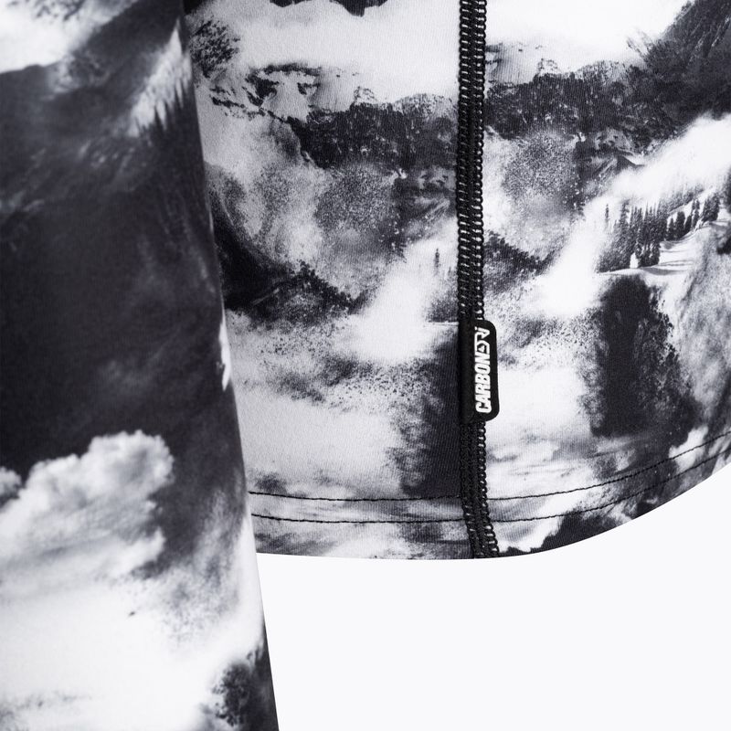 Férfi termoaktív felső Surfanic Bodyfit Limited Edition Crew Neck white out print 7