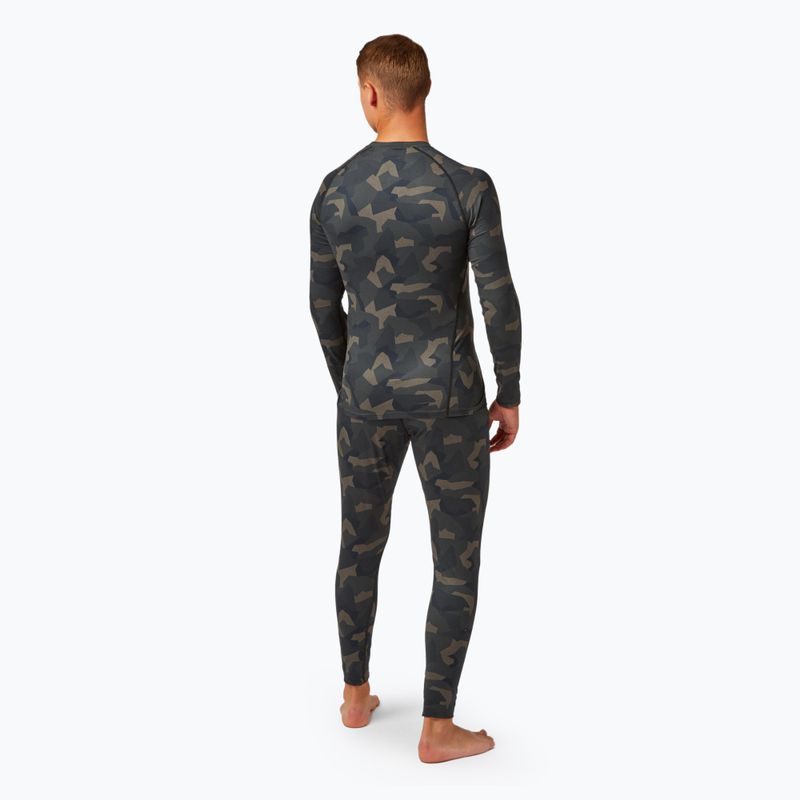 Férfi Surfanic Bodyfit Limited Edition Crew Neck erdei geo camo thermo hosszú ujjú 3