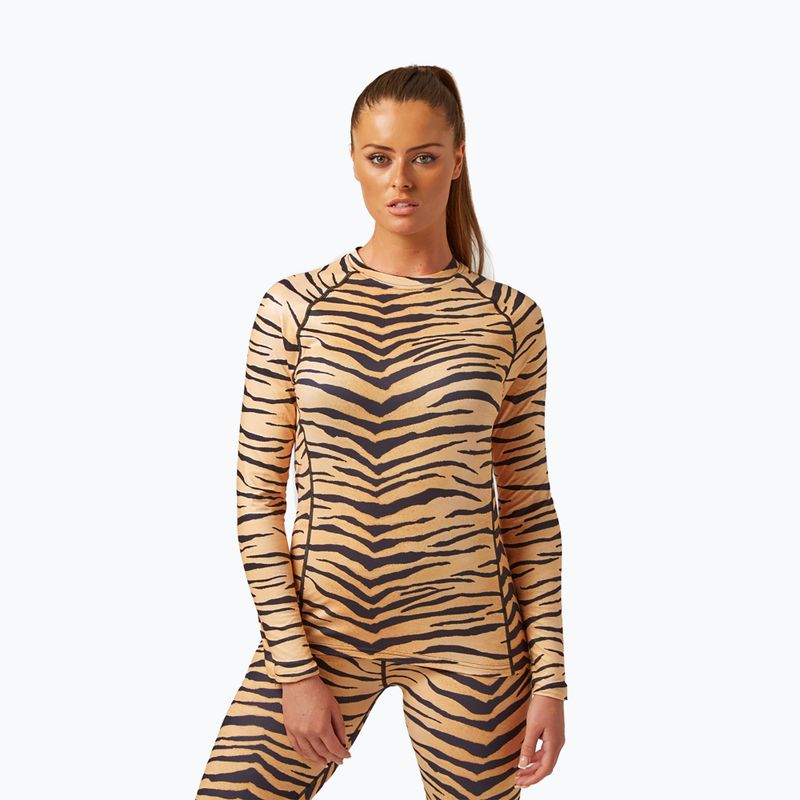 Női termoaktív pulóver Surfanic Cozy Limited Edition Crew Neck tiger