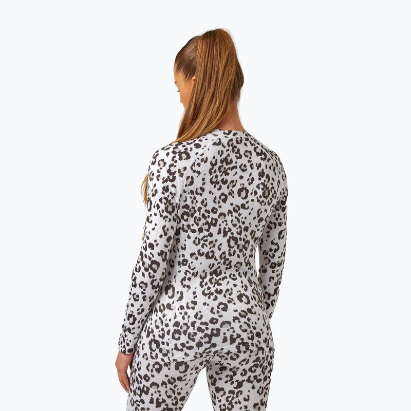 Női Surfanic Cozy Limited Edition Thermal hosszú ujjú Crew Neck hó leopárd 3