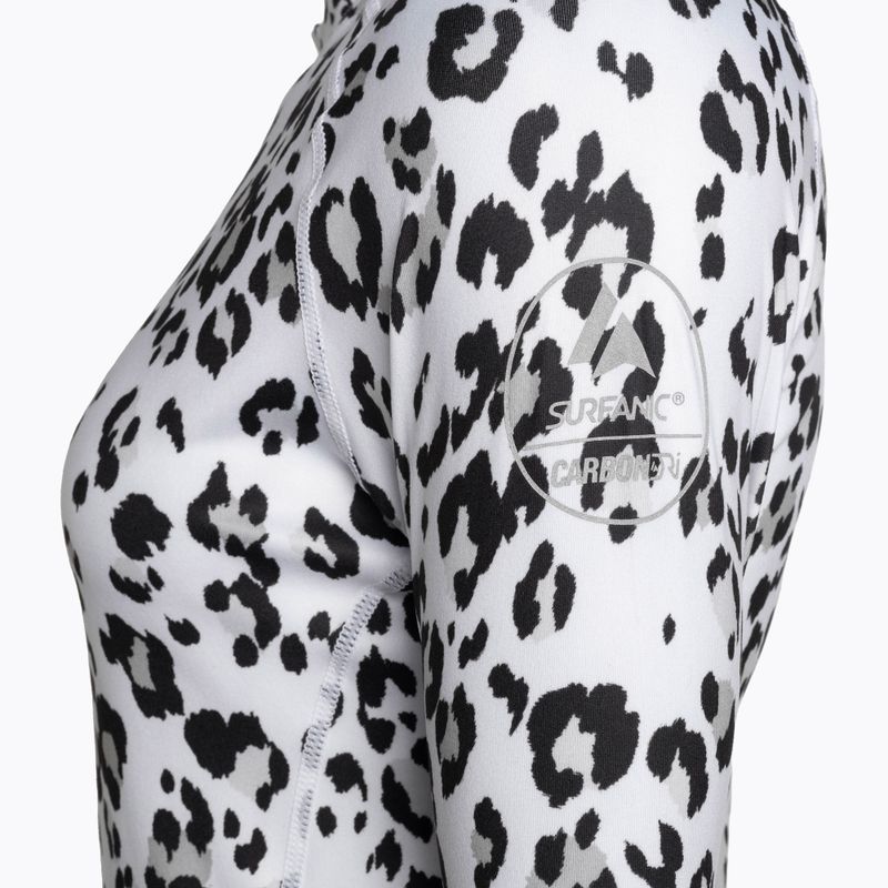 Női Surfanic Cozy Limited Edition Thermal hosszú ujjú Crew Neck hó leopárd 7