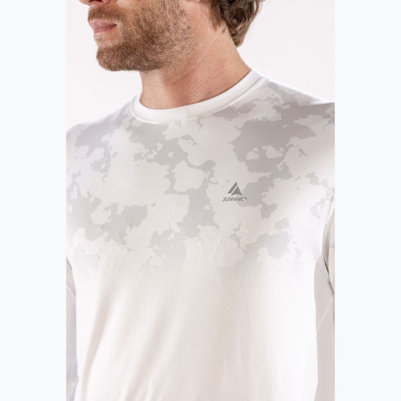 Férfi termoaktív felső Surfanic Bodyfit CarbonDri Limited Edition Crew Neck optic white 7
