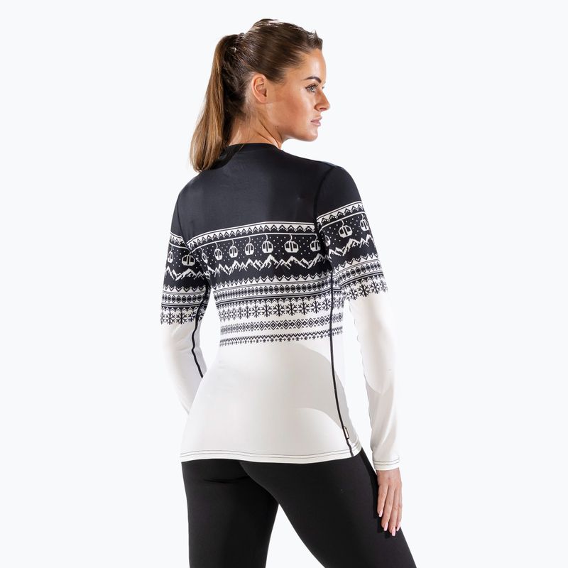 Női termoaktív pulóver Surfanic Cozy CarbonDri Limited Edition Crew Neck fekete 3