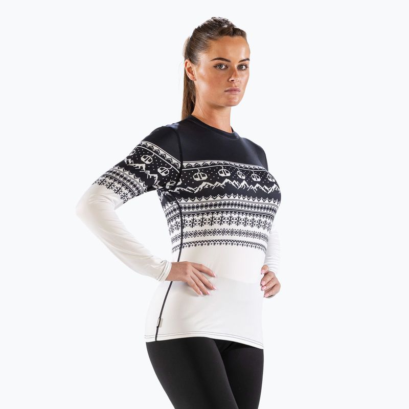 Női termoaktív pulóver Surfanic Cozy CarbonDri Limited Edition Crew Neck fekete 4