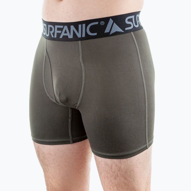 Férfi termikus boxeralsó Surfanic Carbondri 3 pár black/grey/khaki 9