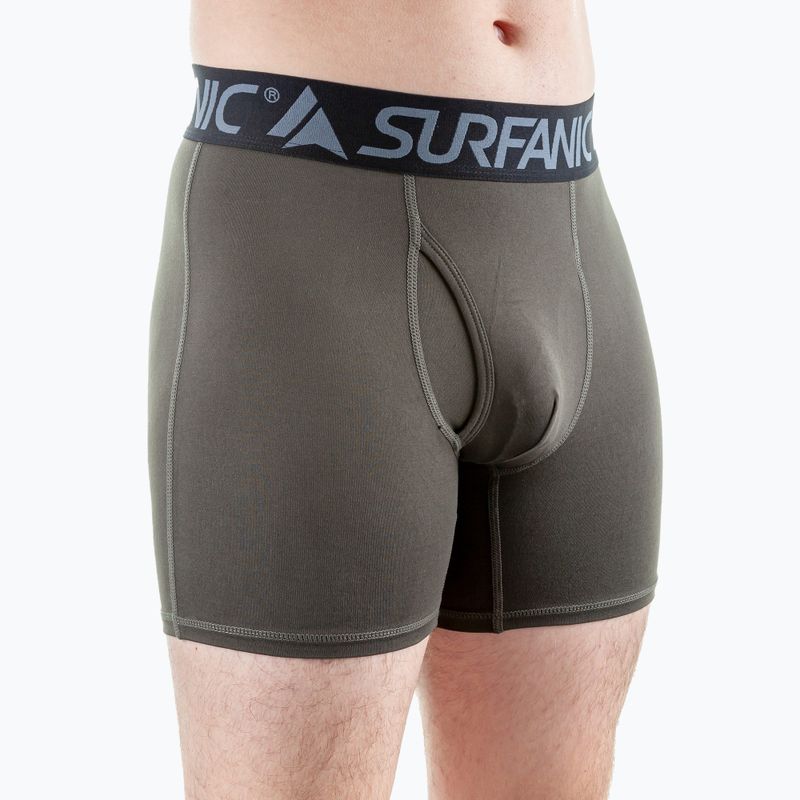 Férfi termikus boxeralsó Surfanic Carbondri 3 pár black/grey/khaki 10