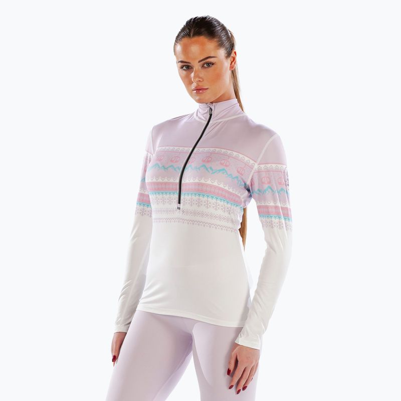 Női thermo hosszú ujjú felső Surfanic Cozy CarbonDri Limited Edition Zip Neck pink