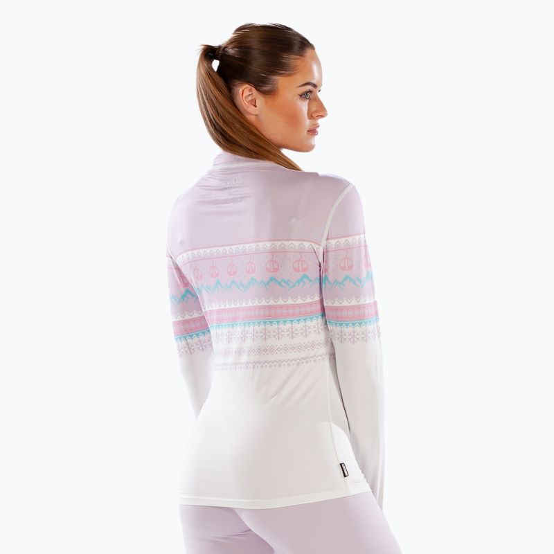 Női thermo hosszú ujjú felső Surfanic Cozy CarbonDri Limited Edition Zip Neck pink 6
