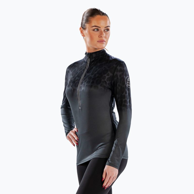 Női termoaktív pulóver Surfanic Cozy CarbonDri Limited Edition Zip Neck fekete 4