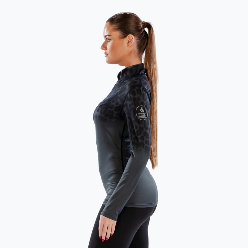 Női termoaktív pulóver Surfanic Cozy CarbonDri Limited Edition Zip Neck fekete 5