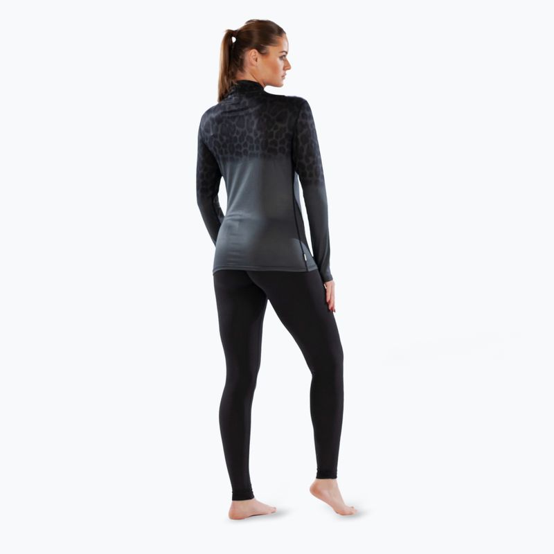 Női termoaktív pulóver Surfanic Cozy CarbonDri Limited Edition Zip Neck fekete 6