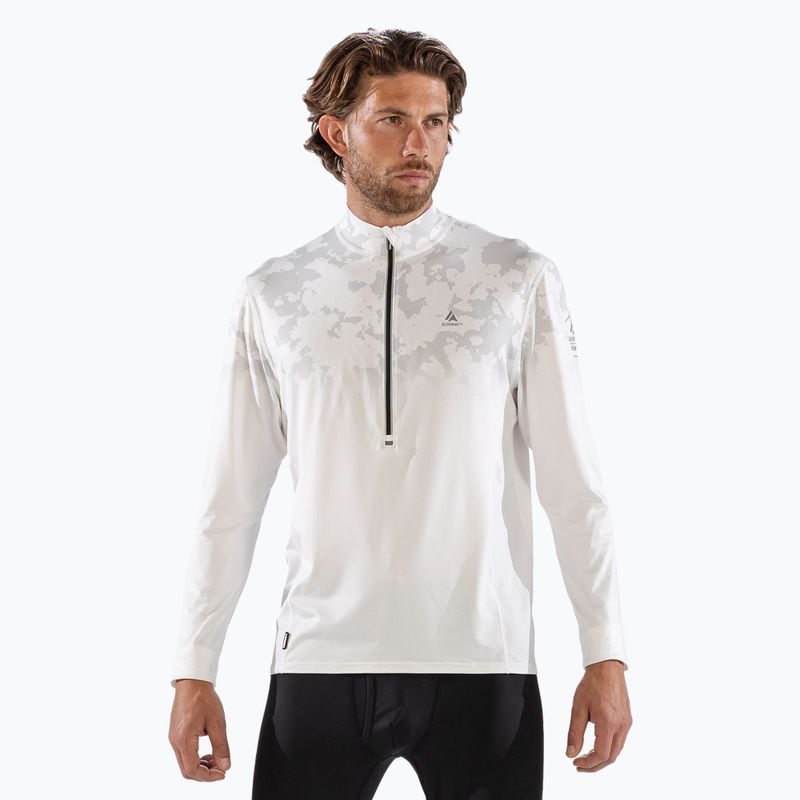 Férfi termoaktív felső Surfanic Bodyfit CarbonDri Limited Edition Zip Neck optic white