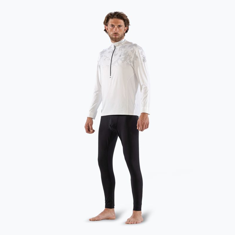 Férfi hosszú ujjú thermo felső Surfanic Bodyfit CarbonDri Limited Edition Zip Neck optic white 2