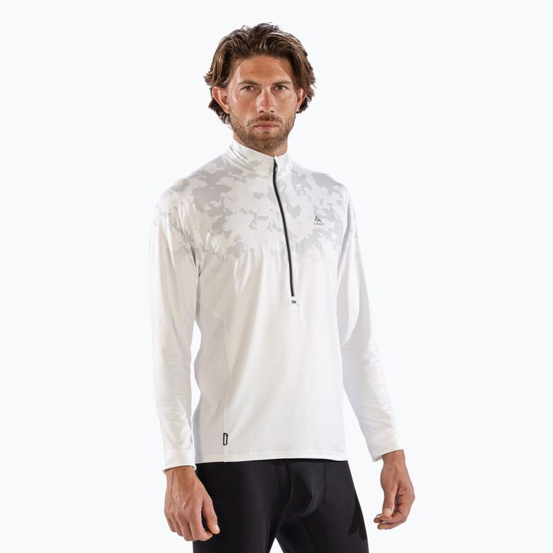 Férfi hosszú ujjú thermo felső Surfanic Bodyfit CarbonDri Limited Edition Zip Neck optic white 4