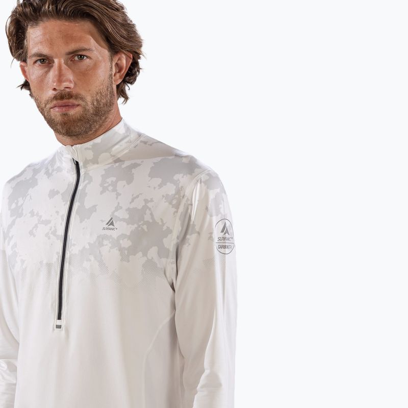 Férfi termoaktív felső Surfanic Bodyfit CarbonDri Limited Edition Zip Neck optic white 5