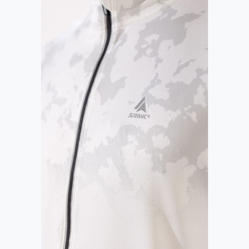Férfi hosszú ujjú thermo felső Surfanic Bodyfit CarbonDri Limited Edition Zip Neck optic white 6