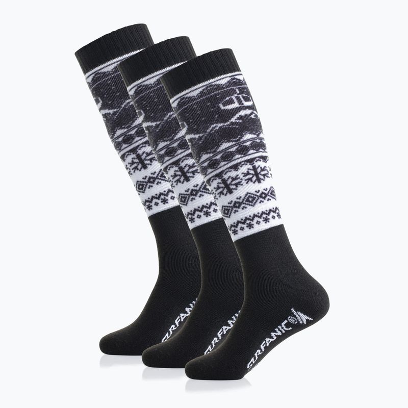 Sí zokni Surfanic Pro Tech  3 pár Fairisle black 2