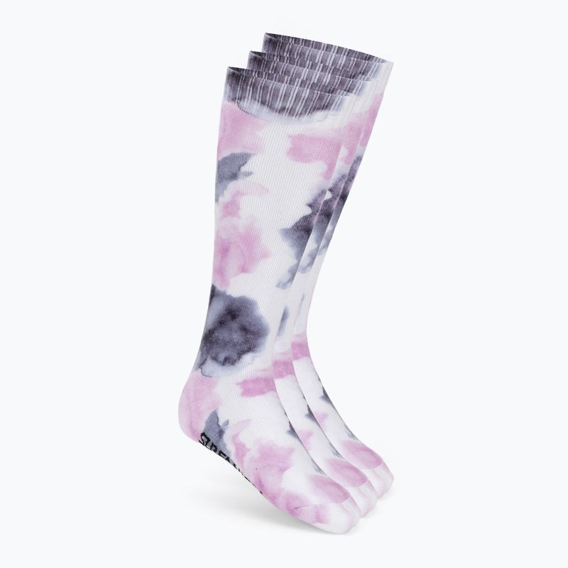 Női sízokni Surfanic Pro Tech 3Pk Watercolour Sock pink purple