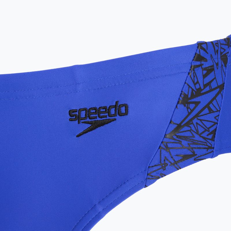 Speedo Boom Splice gyermek úszónadrág 6,5 cm Brief kék/fekete 3