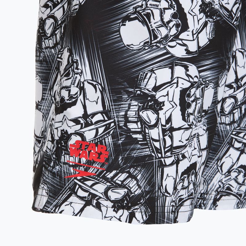 Speedo Print Leisure 17" gyermek úszónadrág fekete/fehér 3