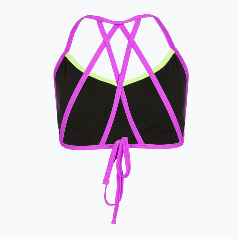 Speedo Neon Freestyler fürdőruha felső zöld/rózsaszín 2