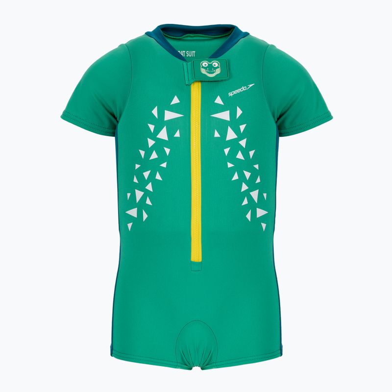 Speedo Croc Printed Float gyerek fürdőruha + mellény zöld