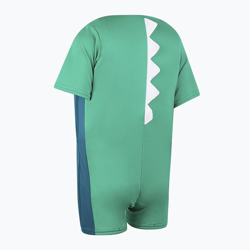 Speedo Croc Printed Float gyerek fürdőruha + mellény zöld 6