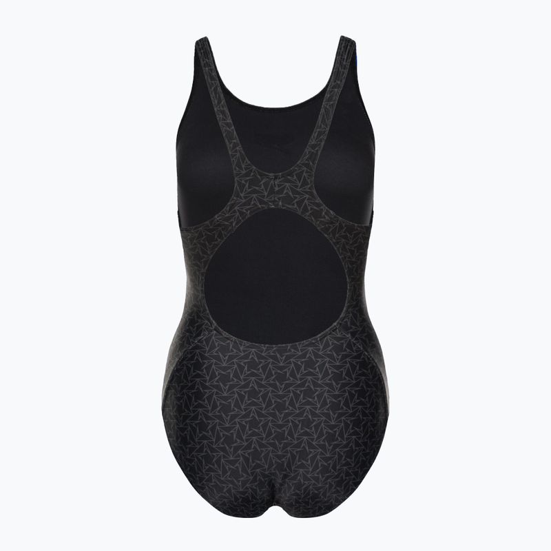Speedo Boomstar Allover Muscleback női egyrészes fürdőruha fekete-szürke 68-122999023 2
