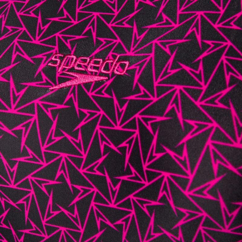 Speedo Boomstar Allover Muscleback női egyrészes fürdőruha Fekete rózsaszín 68-12299B344 3